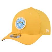 Casquette trucker ajustable New Era Gold Los Angeles Chargers 9FORTY M-Crown pour homme