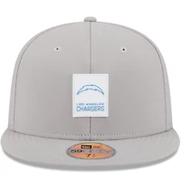 Casquette ajustée 59FIFTY Sideline 2025 grise New Era pour homme des Los Angeles Chargers