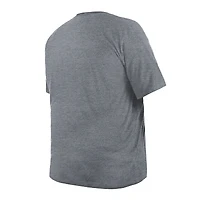 T-shirt gris avec casque Big & Tall des Chargers de Los Angeles New Era pour hommes