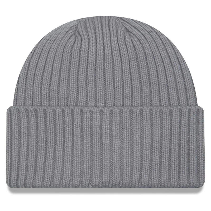 Bonnet en tricot à revers New Era pour hommes, gris chiné, Los Angeles Chargers Color Pack