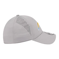Casquette New Era Flex grise Los Angeles Chargers perforée pour homme 39THIRTY