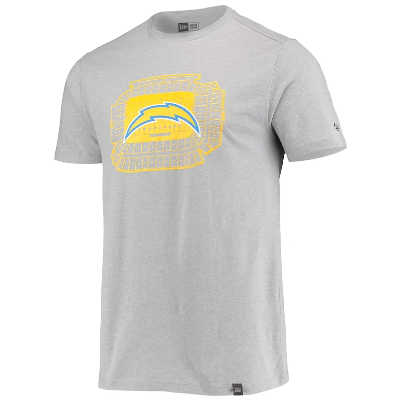 T-shirt Los Angeles Chargers Stadium New Era gris pour homme
