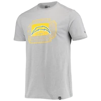 T-shirt Los Angeles Chargers Stadium New Era gris pour homme
