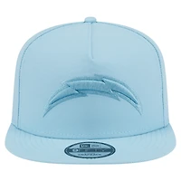 Casquette snapback New Era bleu clair Los Angeles Chargers Color Pack A-Frame 9FIFTY pour homme