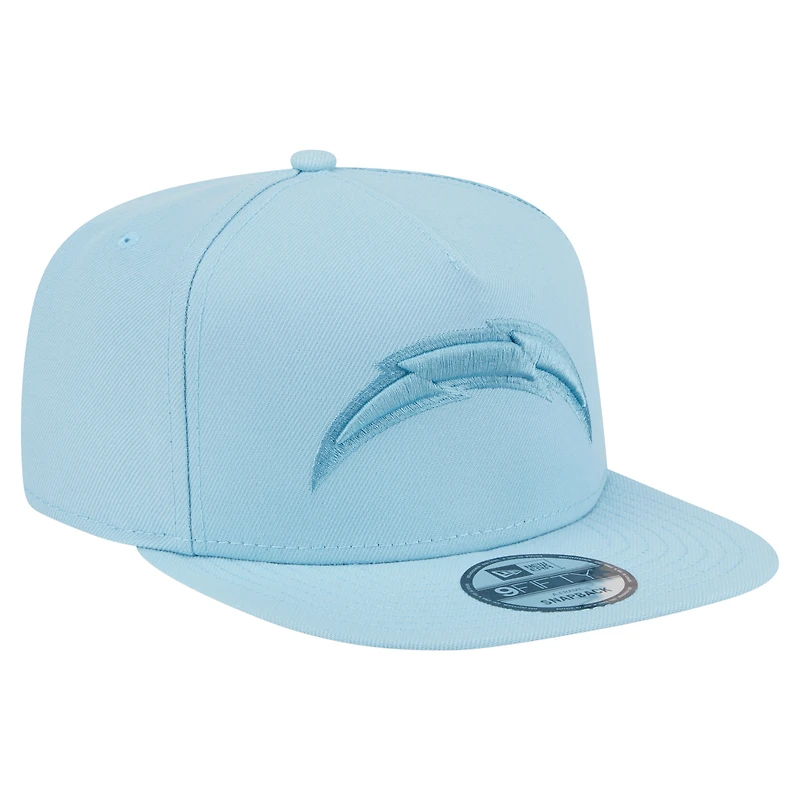 Casquette snapback New Era bleu clair Los Angeles Chargers Color Pack A-Frame 9FIFTY pour homme