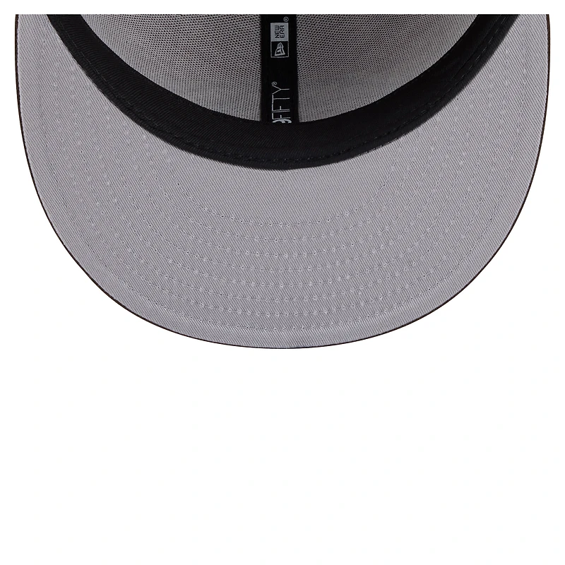 Men's New Era Light Brown/Dark Brown Los Angeles Chargers Two-Tone Walnut 59FIFTY Fitted Hat