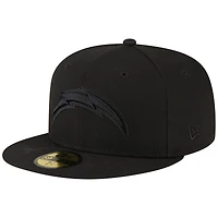 Casquette ajustée 59FIFTY Los Angeles Chargers New Era pour homme, noir sur