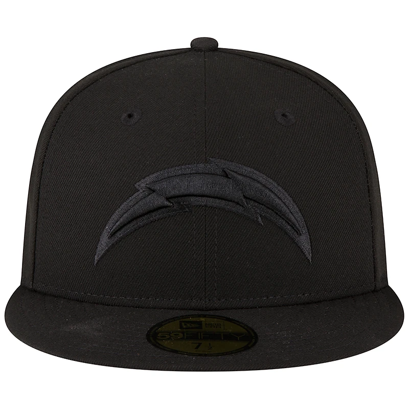 Casquette ajustée 59FIFTY Los Angeles Chargers New Era pour homme, noir sur