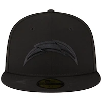 Casquette ajustée 59FIFTY Los Angeles Chargers New Era pour homme, noir sur
