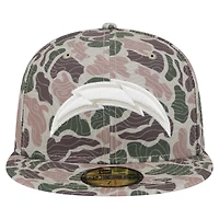 Men's New Era  Los Angeles Chargers Geo Camo 59FIFTY Fitted Hat