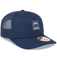 Men's New Era Navy Los Angeles Chargers 2025 Sideline  9SEVENTY Trucker Adjustable Hat