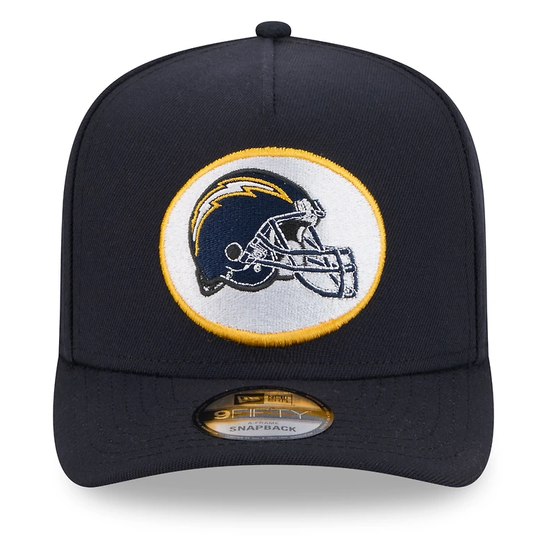 Casquette snapback pré-courbée New Era bleu marine Los Angeles Chargers Super Chargers 9FIFTY