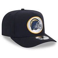 Men's New Era Navy Los Angeles Chargers Super Chargers A-Frame 9FIFTY Pre-Curved Snapback Hat