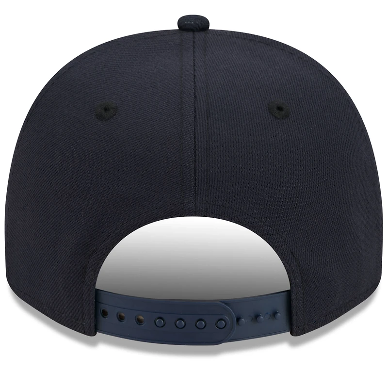 Men's New Era Navy Los Angeles Chargers Super Chargers A-Frame 9FIFTY Pre-Curved Snapback Hat