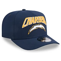 Men's New Era Navy Los Angeles Chargers Super Chargers A-Frame 9FIFTY Snapback Hat