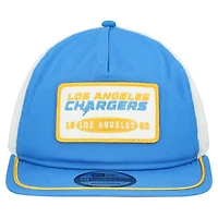 Casquette ajustable New Era 19TWENTY bleu poudre/blanc pour homme, Los Angeles Chargers Patch