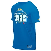 T-shirt New Era bleu poudre pour homme, camp d'entraînement NFL 2025 des Los Angeles Chargers