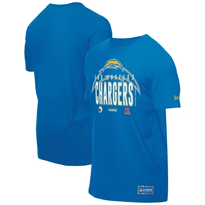 T-shirt New Era bleu poudre pour homme, camp d'entraînement NFL 2025 des Los Angeles Chargers