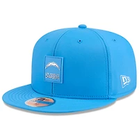 Casquette ajustée 59FIFTY Sideline 2025 bleu poudre New Era pour homme des Los Angeles Chargers