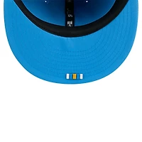 Casquette ajustée 59FIFTY Sideline 2025 bleu poudre New Era pour homme des Los Angeles Chargers