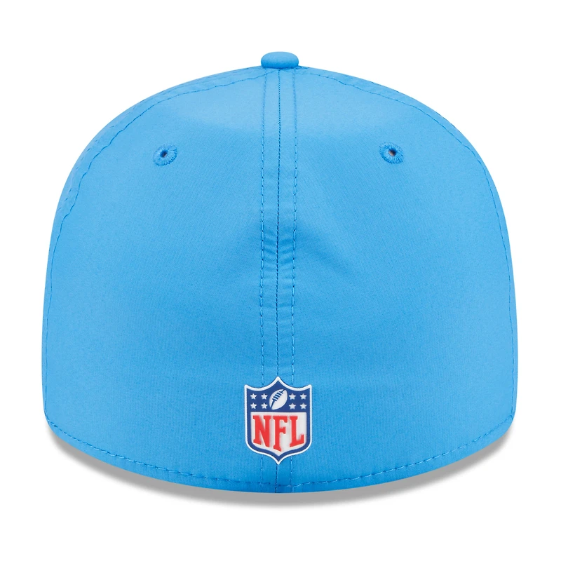 Casquette ajustée New Era 59FIFTY bleu poudre Los Angeles Chargers 2025 Sideline Retro Crown pour homme