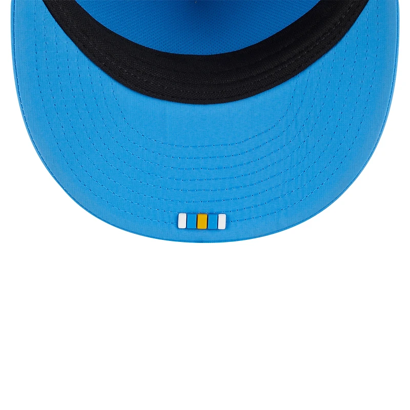 Casquette ajustée New Era 59FIFTY bleu poudre Los Angeles Chargers 2025 Sideline Retro Crown pour homme
