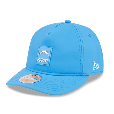 Casquette ajustée New Era 59FIFTY bleu poudre Los Angeles Chargers 2025 Sideline Retro Crown pour homme
