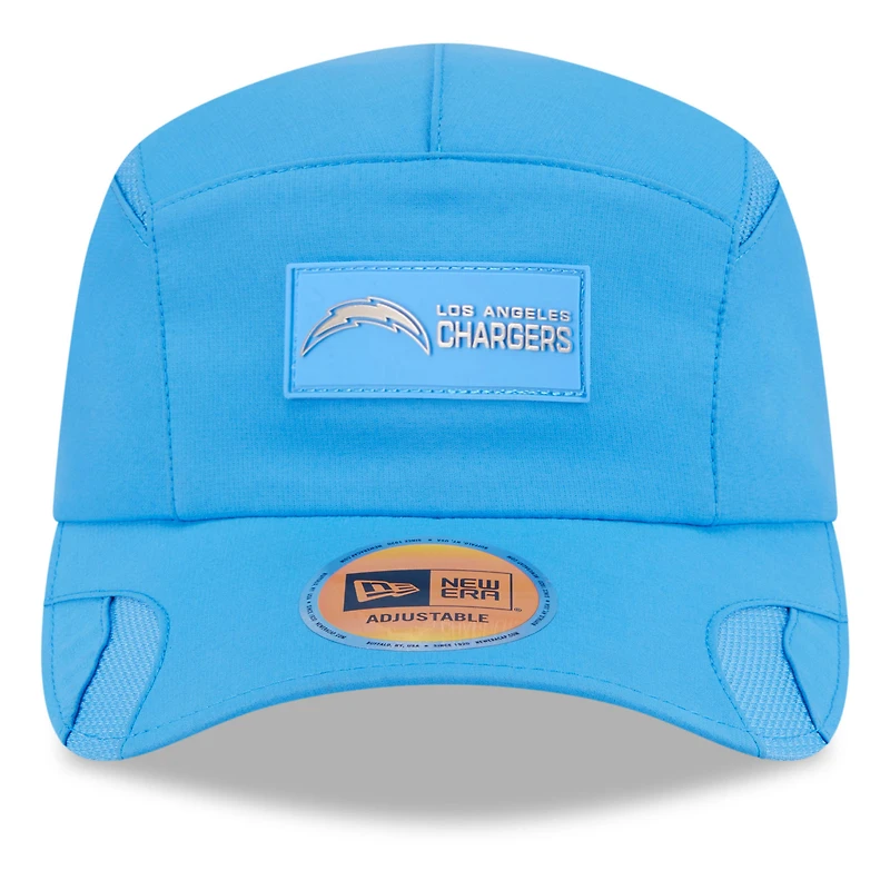 Casquette ajustable Sideline Runner 2025 bleu poudre New Era pour homme des Los Angeles Chargers