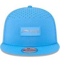 Men's New Era Powder Blue Los Angeles Chargers 2025 Sideline  Split Panel 9FIFTY Snapback Hat