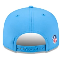 Men's New Era Powder Blue Los Angeles Chargers 2025 Sideline  Split Panel 9FIFTY Snapback Hat