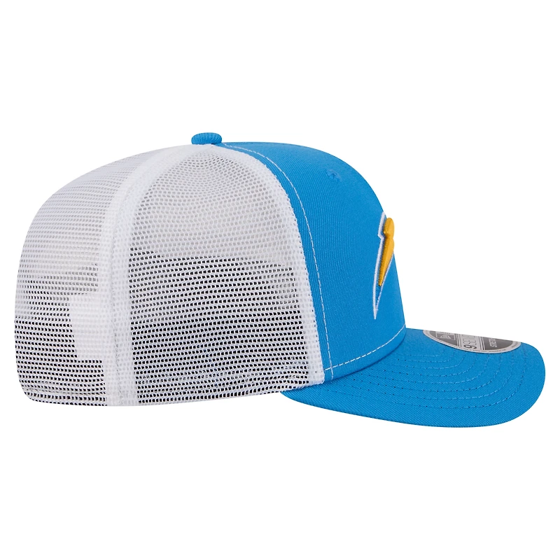 Men's New Era Powder Blue Los Angeles Chargers 9SEVENTY Trucker Adjustable Hat