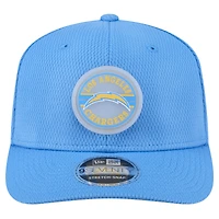 Casquette ajustable extensible à boutons-pression 9SEVENTY Adventure Patched bleu poudre Los Angeles Chargers New Era pour homme
