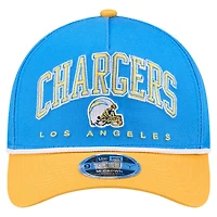 Men's New Era  Powder Blue Los Angeles Chargers  Arch 9FORTY A-Frame Adjustable Hat