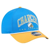 Men's New Era  Powder Blue Los Angeles Chargers  Arch 9FORTY A-Frame Adjustable Hat