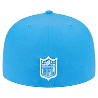 Men's New Era Powder Blue Los Angeles Chargers Checkered 59FIFTY Fitted Hat