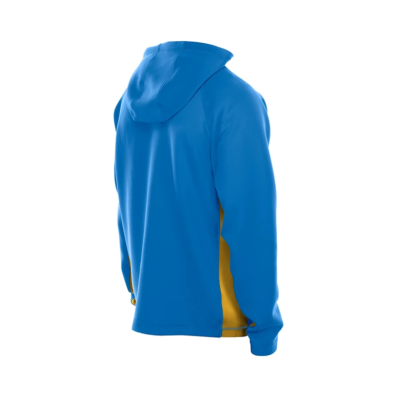 Sweat à capuche zippé intégral bleu poudre New Era des Los Angeles Chargers pour homme