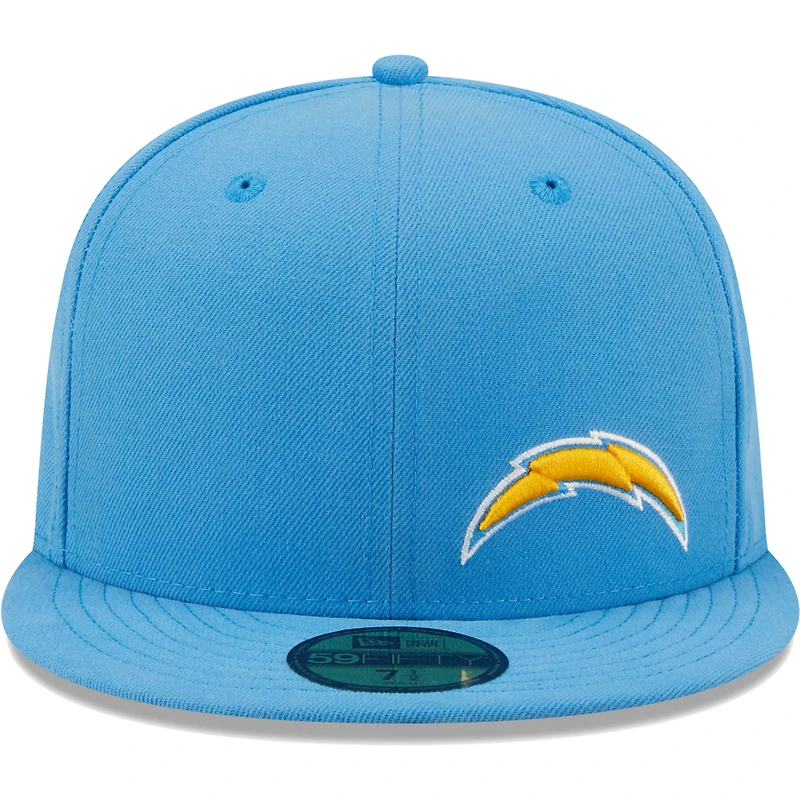 Men's New Era Powder Blue Los Angeles Chargers  Flawless 59FIFTY Fitted Hat