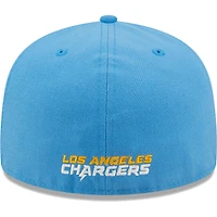 Men's New Era Powder Blue Los Angeles Chargers  Flawless 59FIFTY Fitted Hat