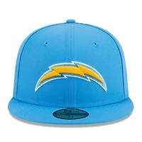 Casquette ajustée 59FIFTY pour hommes des Chargers de Los Angeles New Era bleu poudré