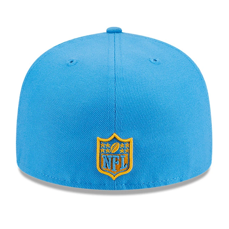 Men's New Era Powder Blue Los Angeles Chargers Main Patch 59FIFTY Fitted Hat