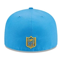 Men's New Era Powder Blue Los Angeles Chargers Main Patch 59FIFTY Fitted Hat