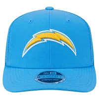 Men's New Era Powder Blue Los Angeles Chargers Main Trucker 9SEVENTY Stretch-Snap Hat