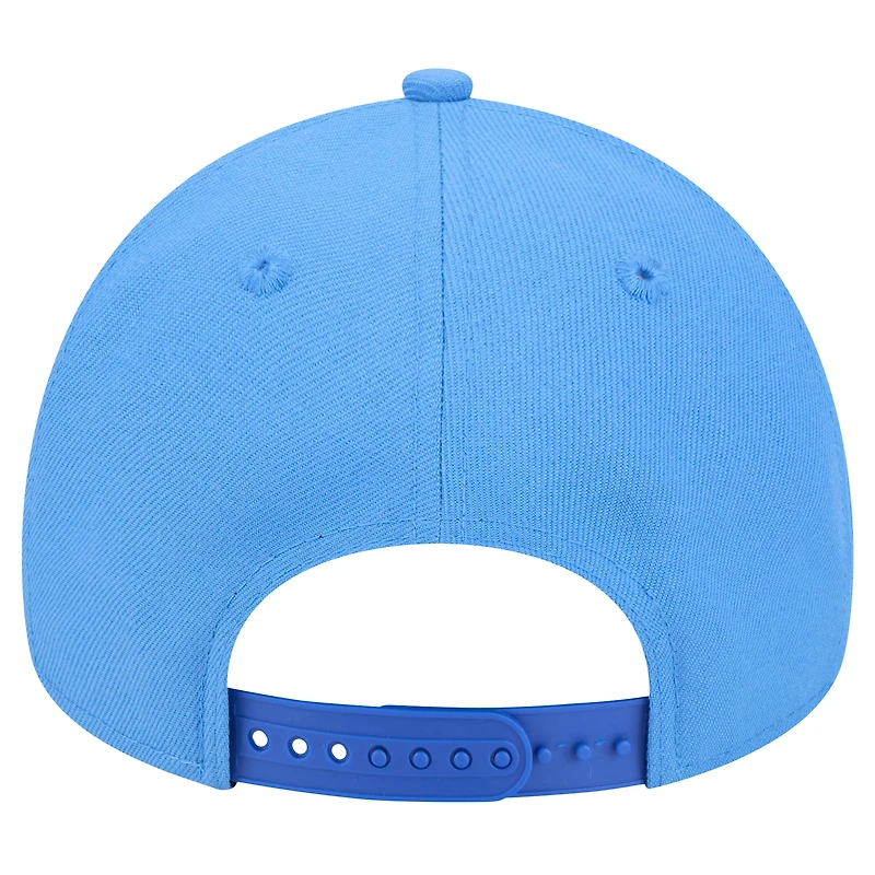 Casquette ajustable Mystic 9FORTY A-Frame bleu poudre pour homme New Era Los Angeles Chargers