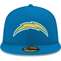 Men's New Era Powder Blue Los Angeles Chargers Omaha 59FIFTY Fitted Hat