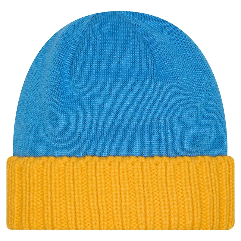 Men's New Era Powder Blue Los Angeles Chargers Oversize Cuffed Knit Hat