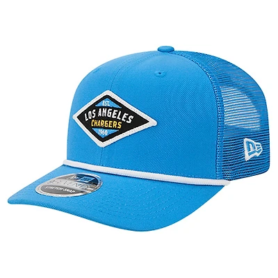Casquette ajustable New Era bleu poudre Los Angeles Chargers Team 9SEVENTY pour homme