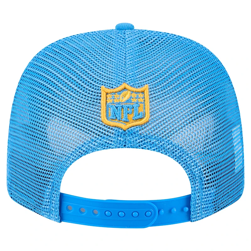 Casquette ajustable extensible à boutons-pression New Era bleu poudre pour homme, collection Team 9SEVENTY des Los Angeles Chargers