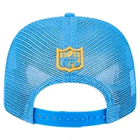Casquette ajustable extensible à boutons-pression New Era bleu poudre pour homme, collection Team 9SEVENTY des Los Angeles Chargers