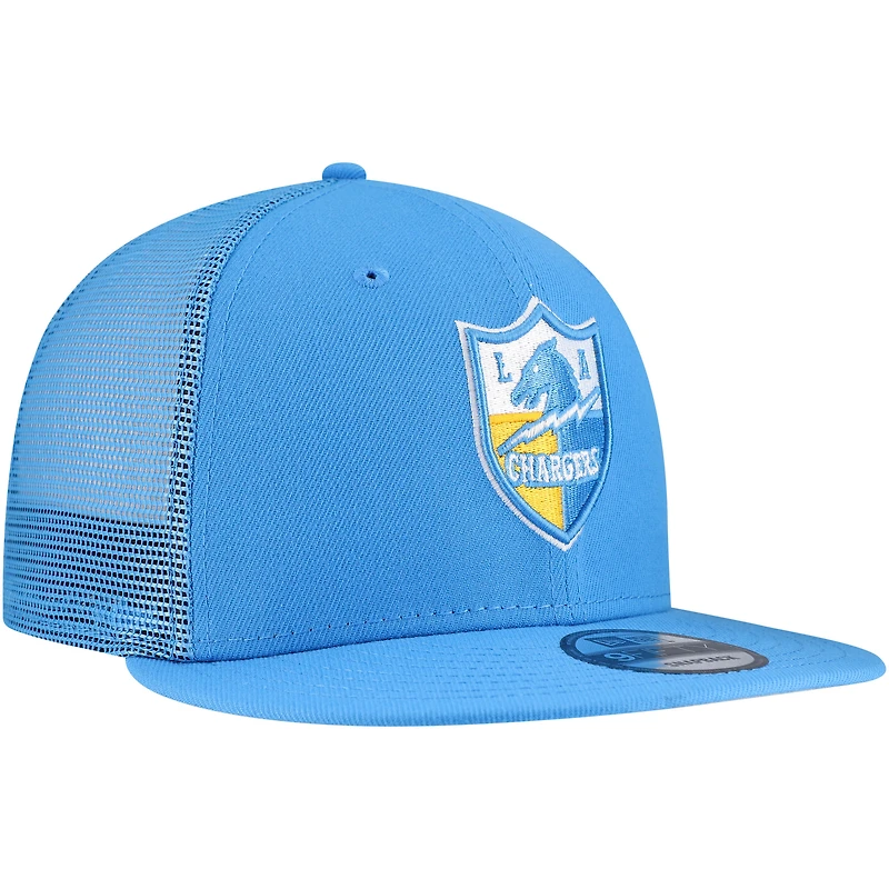 Casquette snapback 9FIFTY bleu poudré des Los Angeles Chargers de New Era pour homme