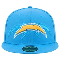 Casquette ajustée New Era bleu poudre Los Angeles Chargers Tri-Hit 59FIFTY pour homme